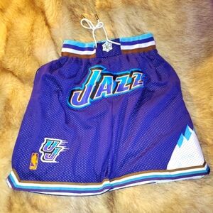 Just Don Vintage NBA Utah Jazz Basketball Shorts Sz M NBA 96-97